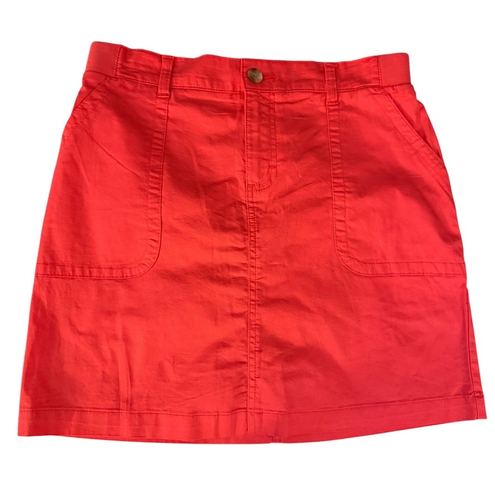 Lee Skort Women's 8 Coral Regular Fit Mid Rise Mini Stretch Gorpcore Activewear